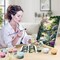 Paint by Numbers Kit for Adults with Frame, Landscape Paint by Number Canvas, Mountain Paint by Numbers with Easel, DIY Flowers Scenery Oil Painting Kit for Home Wall Decor 8 x 12 Inch